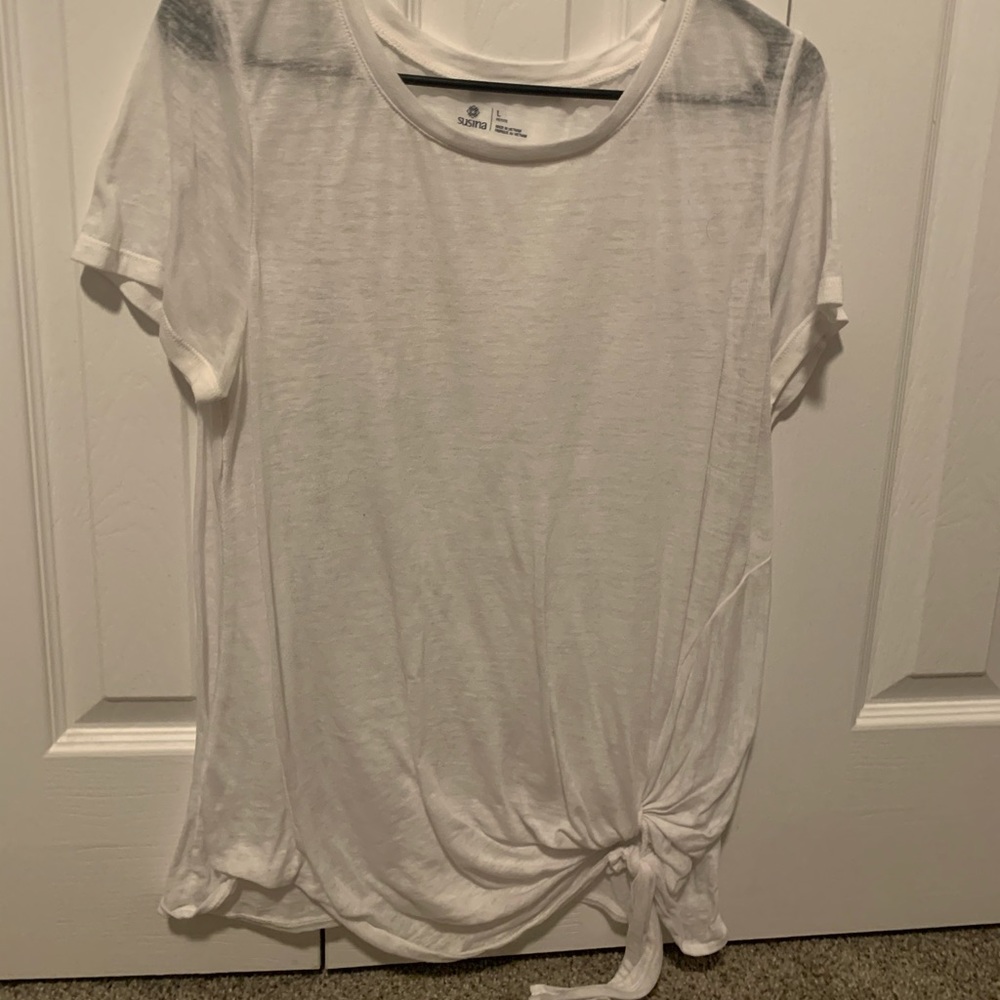 Nordstrom Susina White Summer Blouse